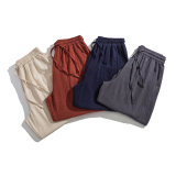 2026风春夏新款棉麻宽松哈伦裤新中式亚麻灯笼裤B378-K51-P65，男装休闲裤，电商B378（原B341）