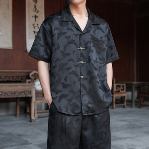2025夏季男士t提花衬衫  新中式风大码薄款衬衣  1925-P60图片