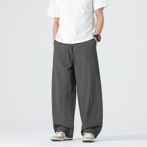 26春夏新款复古新中式直筒哈伦裤男士大码伞兵裤 B378-K50-P50图片
