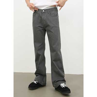 长裤牛仔裤美拉德拉链