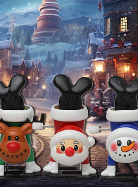 圣诞节倒立发条幼儿园装饰玩具