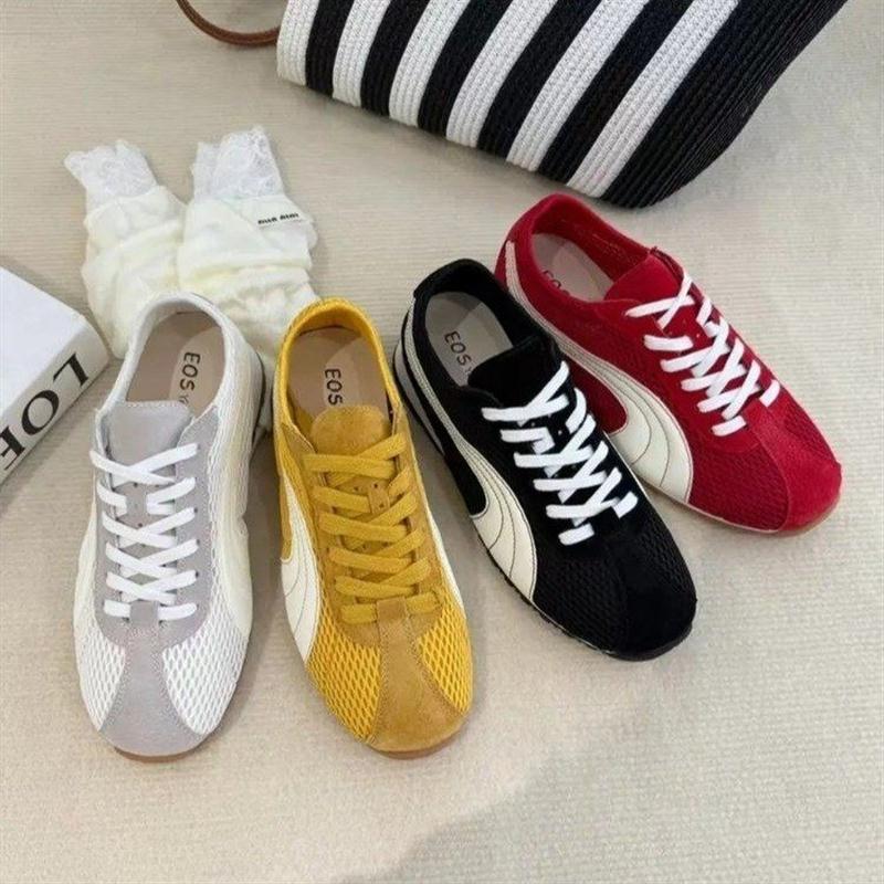 葡萄妈同款现货~ 超透气网眼德训撞色系带休闲百搭丑萌阿甘鞋女