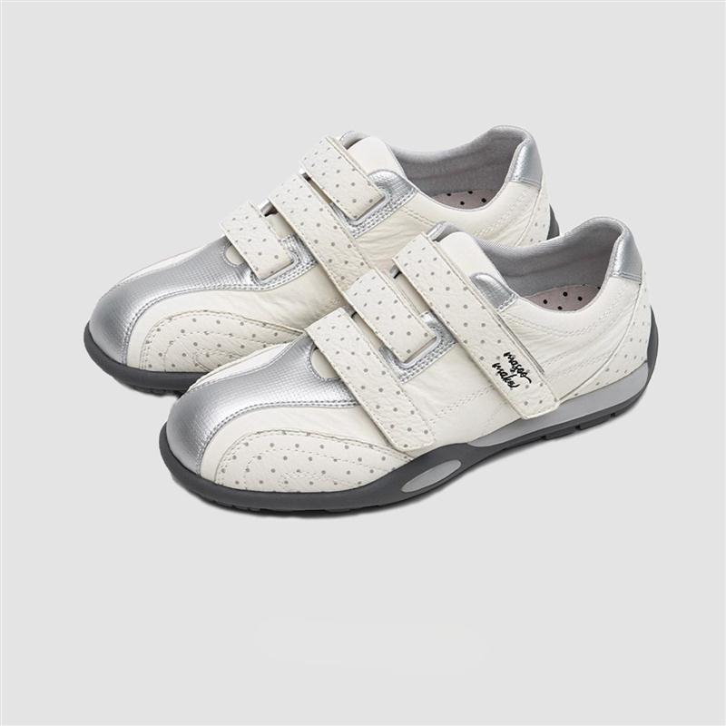 鞋子女款2025秋季新款魔术贴休闲鞋平底轻便运动鞋百搭厚底德训鞋