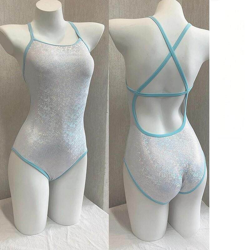 2026泳衣女款新款爆款高级感连体竞速女士泳衣专业运动白月光