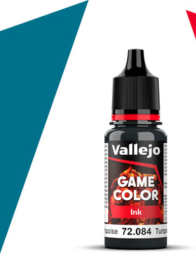 Vallejo西班牙AV72084/116深松石色INK水性模型漆手涂GAME游戏色