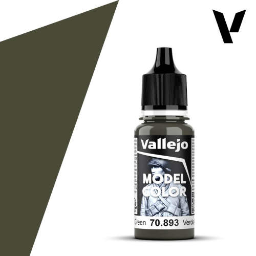 Vallejo西班牙AV70893/105美深绿水性环保模型漆手涂基础通用