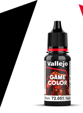 vallejo西班牙AV72051/080黑色水性环保模型漆手涂GAME游戏色