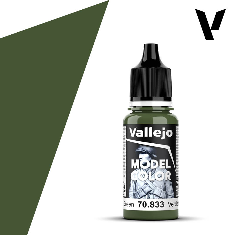 Vallejo西班牙AV70833/087德亮绿色水性环保模型漆手涂基础通用