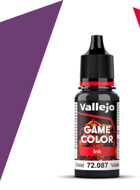 Vallejo西班牙AV72087/114紫色墨水INK水性模型漆手涂GAME游戏色