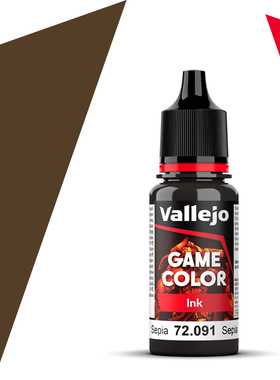 Vallejo西班牙AV72091/119乌贼褐INK水性模型漆手涂GAME游戏色