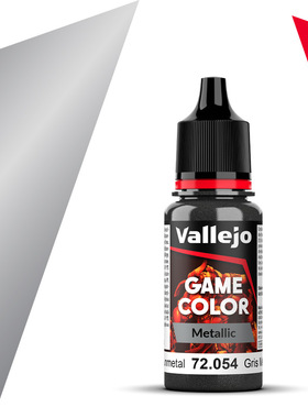 Vallejo西班牙AV72054/123暗枪铁色水性环保模型漆手涂GAME游戏色