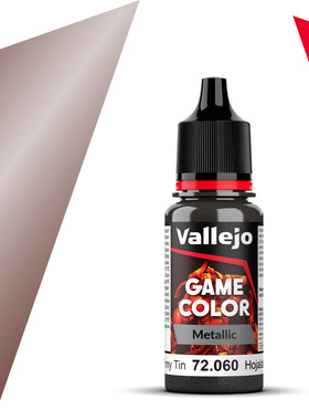 vallejo西班牙AV72060/129金属锡水性环保模型漆手涂GAME游戏色