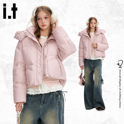 it:CHOCOOLATE短款羽绒服女冬季新款加绒保暖宽松休闲百搭上衣MA