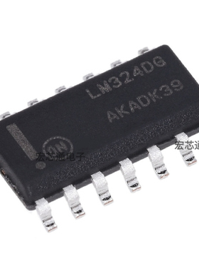 原装正品 LM324DR2G 贴片SOP-14 四路运算放大器 LM324  LM324DG