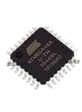 原装正品 ATMEGA48A-AU 贴片TQFP-32 20MHz 4KB 8位AVR微控制器IC
