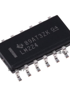 原装正品 LM224DR 贴片SOIC-14 四路运算放大器芯片LM224 LM224DG