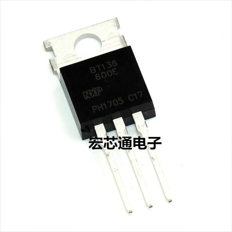 全新进口原装 BT136-600E  直插TO-220 4A600V  双向可控硅
