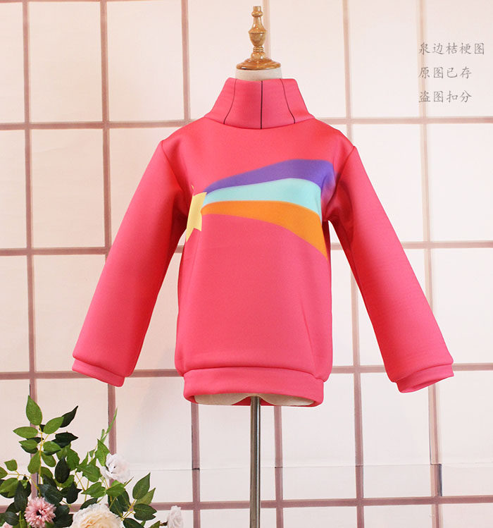 怪诞小镇 梅宝派恩斯mabel pines 紫色粉红色星云彩虹cosplay上衣