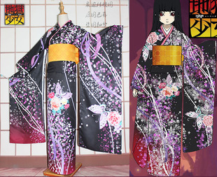 温泉漫漫一地狱第四季少女阎魔爱和服cosplay宵伽振袖定制不能退
