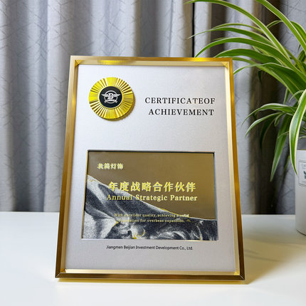 新款流沙创意奖牌定制高档授权牌机构授牌年会奖牌订做代理加盟牌
