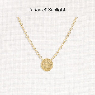 A Ray of Sunlight 埃及系列炽光金币项链欧美太阳ins百搭高级