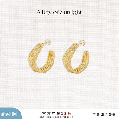 春夏肌理闪耀耳环高级