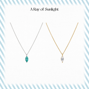 A Ray of Sunlight马眼5A级锆石帕拉伊巴锆石项链闪钻经典百搭