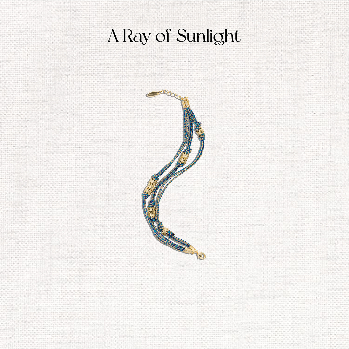 A Ray of Sunligh新品埃及系列沙漠绿洲编织手链金属肌理百搭叠戴