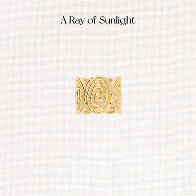 A Ray of Sunlight埃及系列循环戒指手工肌理欧美小众百搭高级