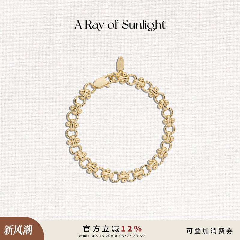 A Ray of Sunlight埃及系列沙漠绿洲金属手链百搭叠戴欧美小众