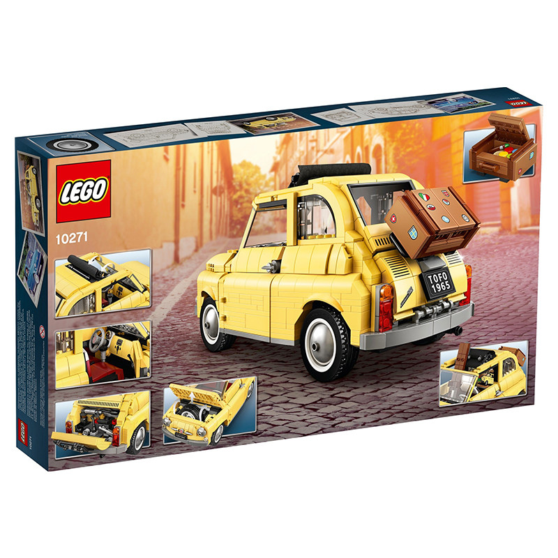 乐高10271菲亚特500汽车模型百变益智仓意拼搭玩具男女孩精美礼物