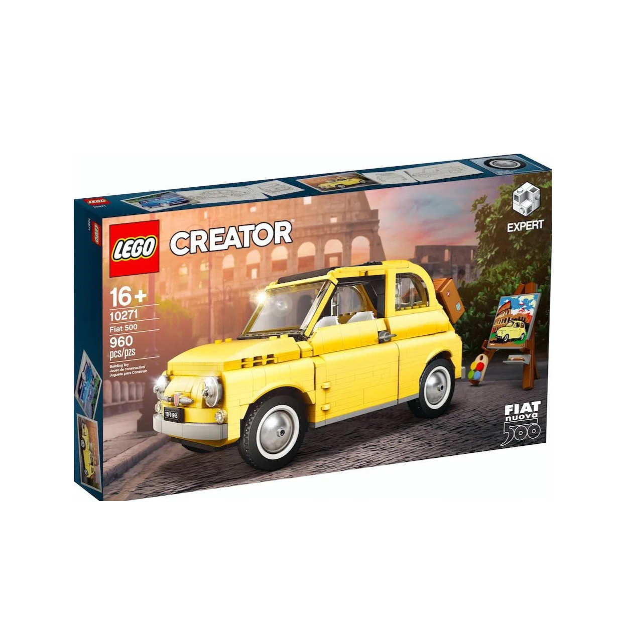 乐高10271菲亚特500汽车模型创意百变益智拼搭玩具男女孩礼物
