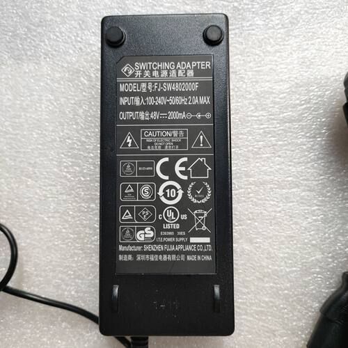 大华录像机48V2A福佳48V2000MA开关电源适配器FJ-SW4802000F