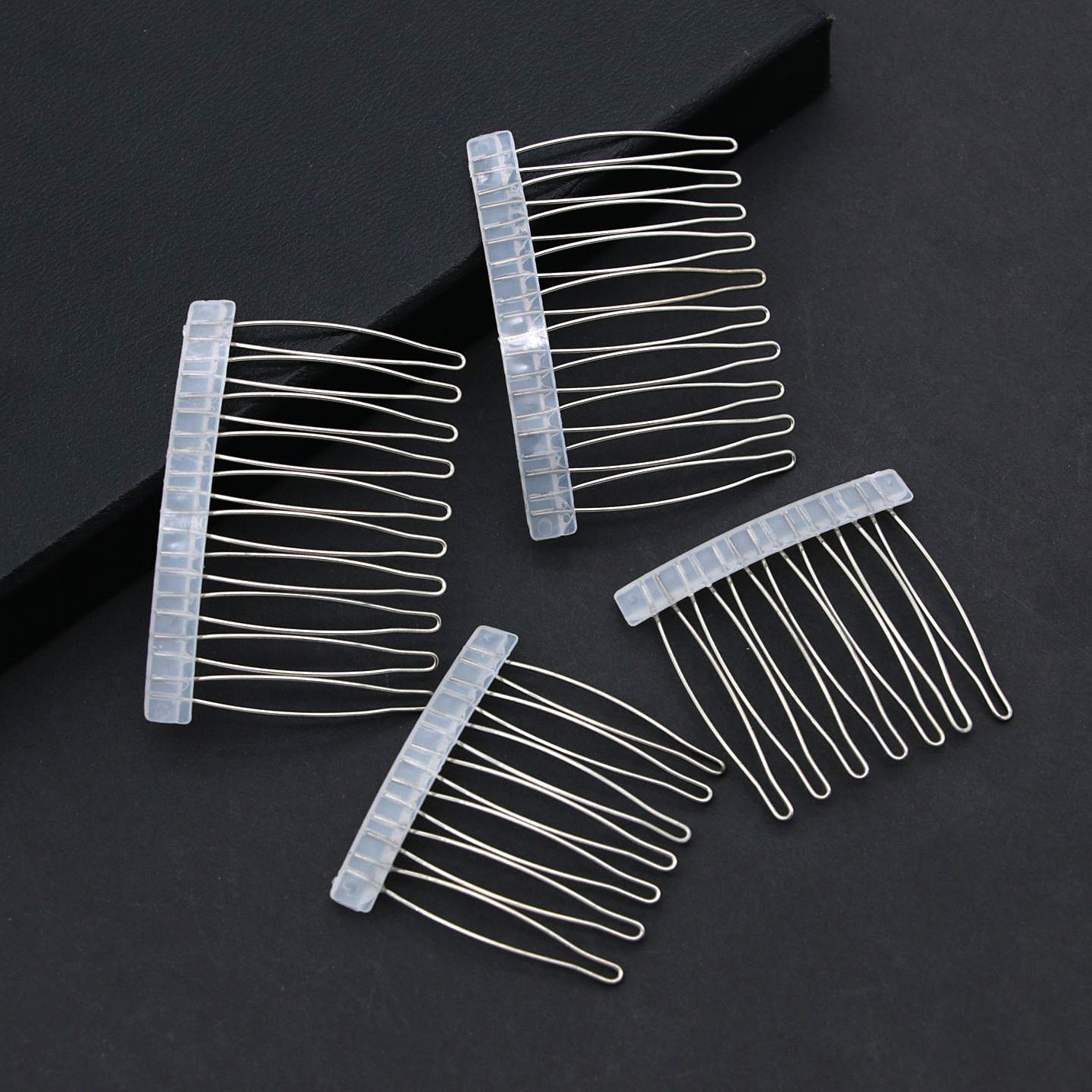 发梳7齿10齿新娘盘发刘海插梳手工DIY饰品配件简约头饰品金属发梳