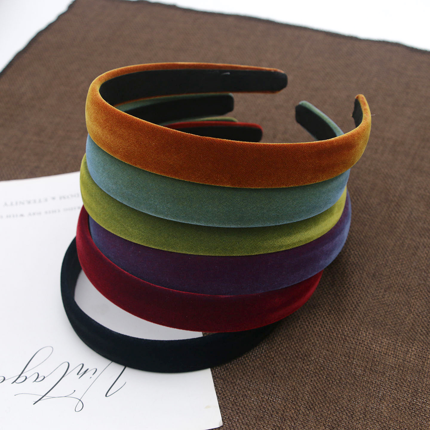 发箍女高级感网红发箍气质简约灯芯绒秋冬法式压发头箍发卡头饰品