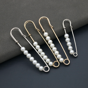 胸针防走光扣裤子收腰神器裙子收紧改小别针固定衣服珍珠衣领扣针