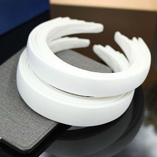 diy手工制作发箍材料白色包布