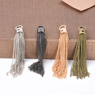 手机挂 流苏穗子链条包包装饰 吊坠钥匙扣皮包配件D流苏链条挂饰