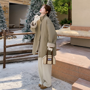 立领中长款 羊羔毛外套 2C206 现货 P185 工装 L99 K268 加厚保暖