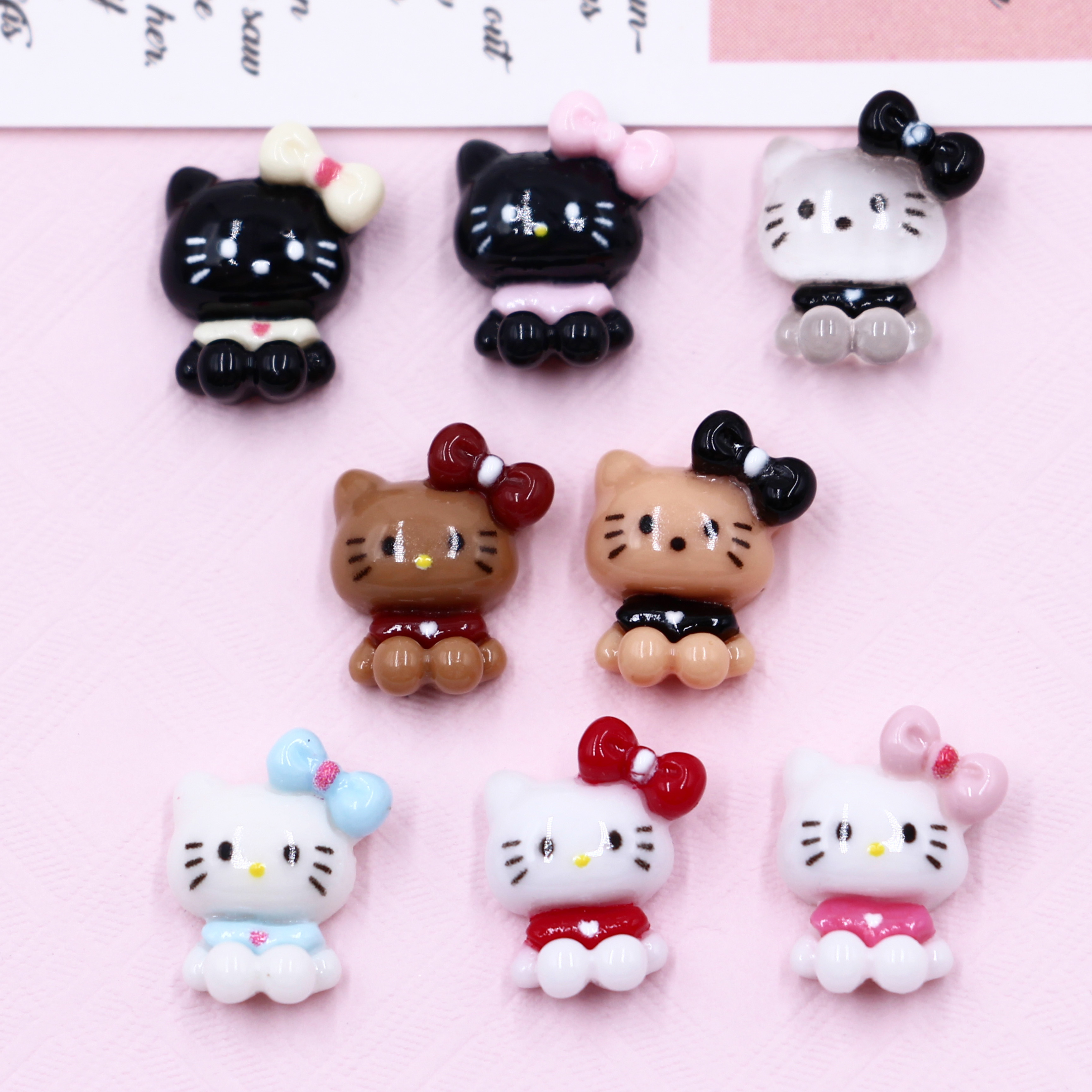 卡通可爱kitty美甲饰品
