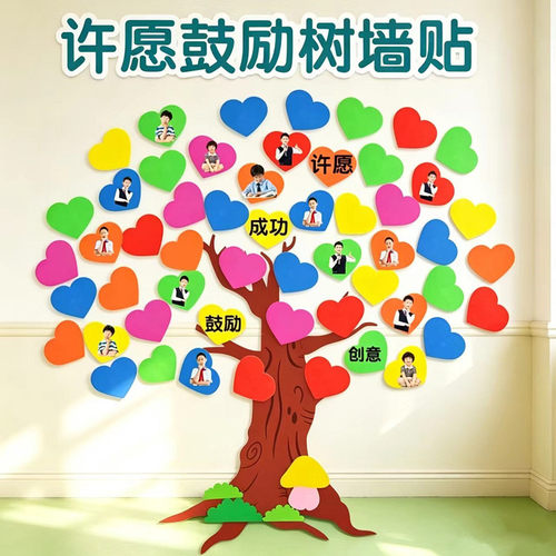 EVA泡沫大树墙贴教室黑板报布置