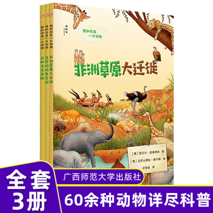 假如你是一只动物（全3册）花园领地争夺战+非洲草原大迁徙+森林生存守则 5-10岁儿童动物生态科普图书儿童课外阅读书籍 正版