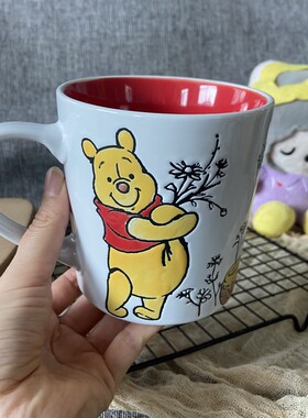 可爱小熊维尼卡通陶瓷马克杯