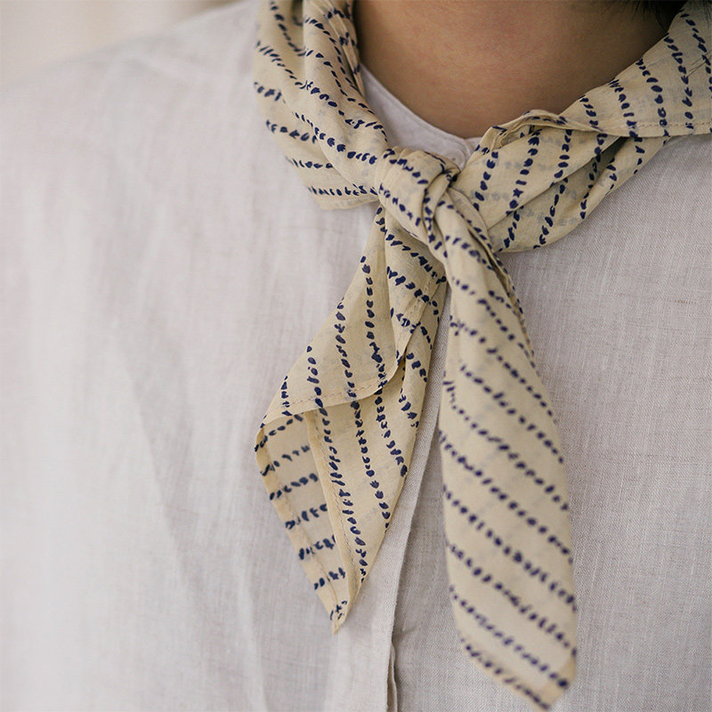 palemoon | 雨后 小方巾长领巾日系森系复古文艺优雅发带头巾围巾