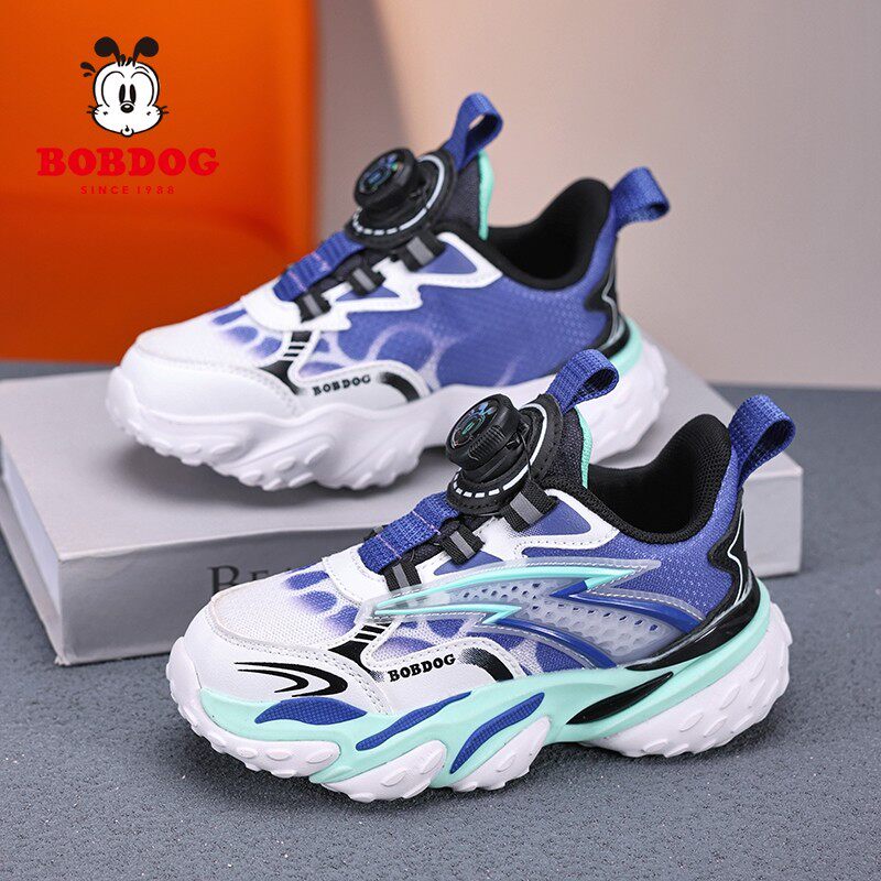 巴布豆童鞋男童鞋子2026春秋新款轻便透气跑步鞋小学生儿童运动鞋