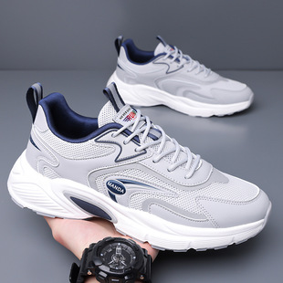 热天网面男鞋2026新品通气悠闲远动鞋网眼薄款防臭不捂脚夏天波鞋