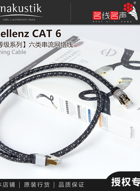 网线德国Inakustik CAT6原装高级千兆高速电脑数播连接线敏力网线