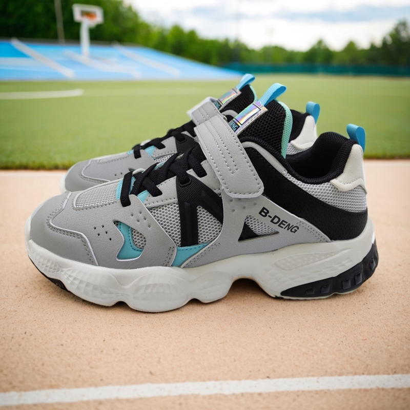 男孩春秋季新款男童运动鞋超轻软底网面青少年跑步鞋韩版老爹鞋