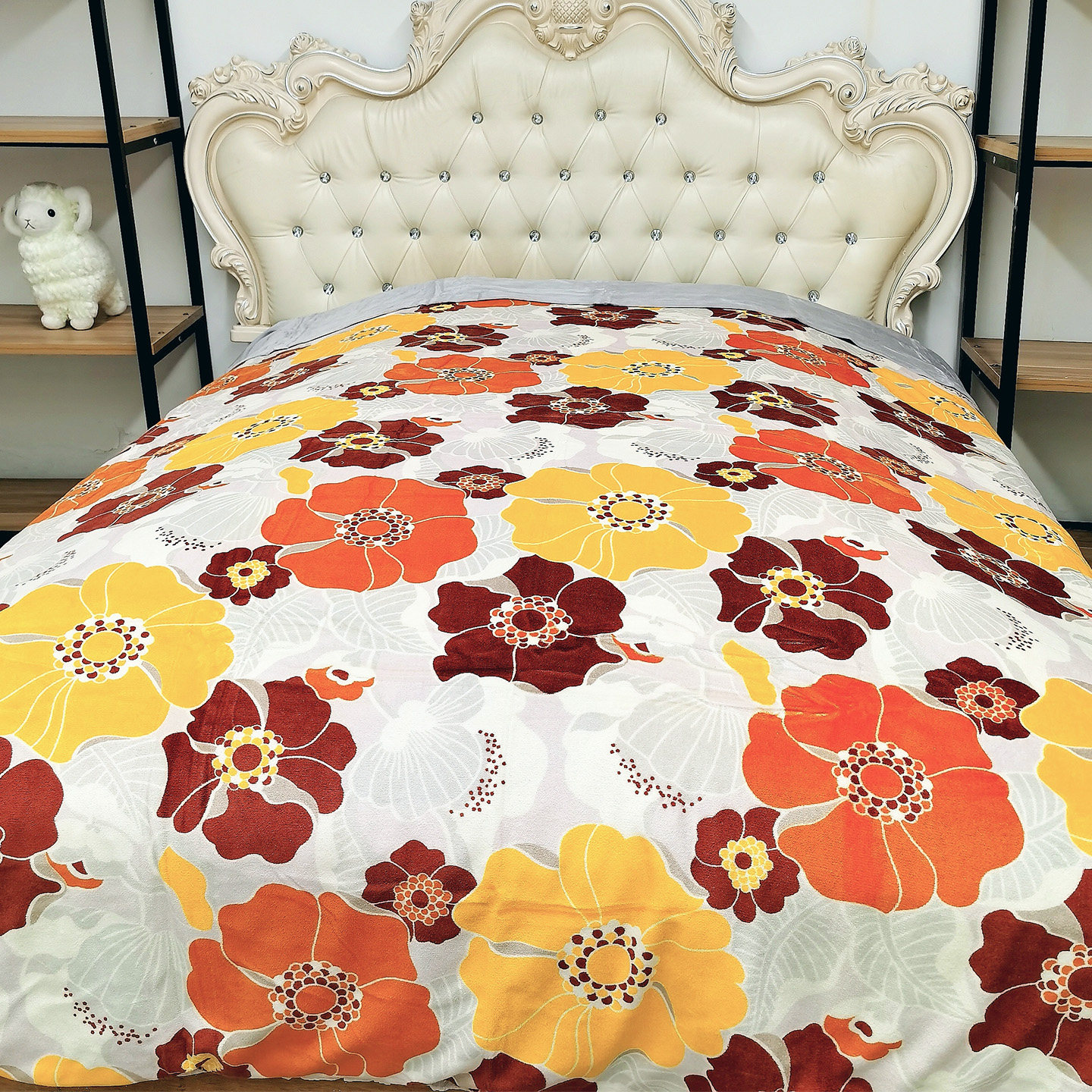 品牌纯棉拉舍尔柔软毯绒面被套简约单件单人双人冬季加厚保暖亲肤