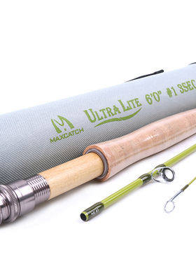 MAXCATCH飞蝇钓竿123号2米3UltraLite马口翘嘴白条鲫鱼竿碳素水库